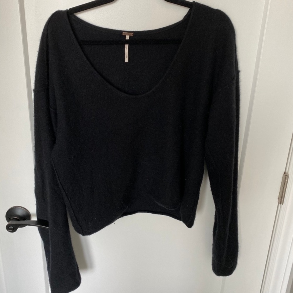 Free People Cashmere Scoop Neck Sweater